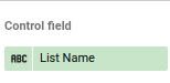 Data Studio Control Field