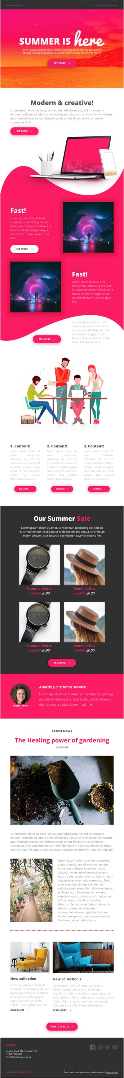 Summer by MailNinja Template