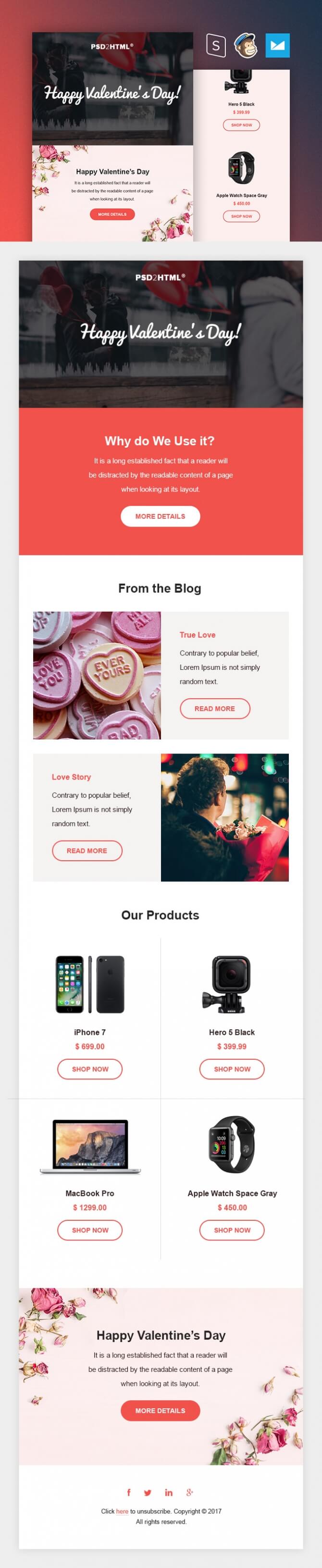 Valentine's Day by PixelBuddha Template