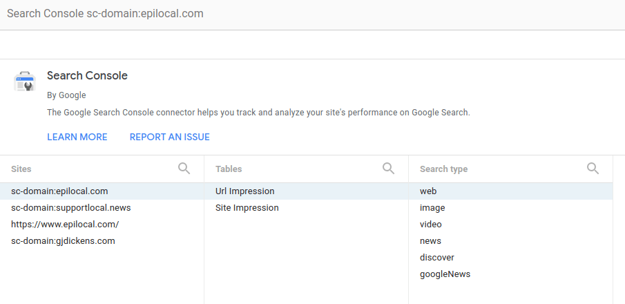 Setting Up Google Search Console Connector for Looker Studio