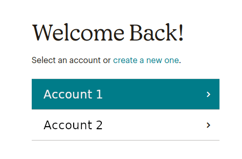 Mailchimp select account