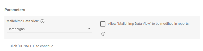 Mailchimp data view