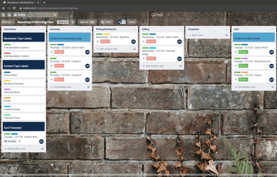 Organize Your Newsletter Schedule with Trello [Free Template]